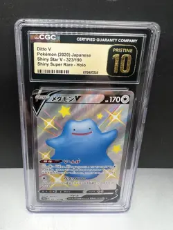 🔥🔥CGC 10 Pristine Ditto V Shiny Holo 323/190 SSR Shiny Star V Pokemon Card - Image 1