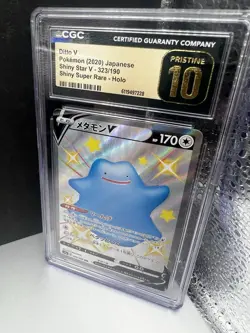🔥🔥CGC 10 Pristine Ditto V Shiny Holo 323/190 SSR Shiny Star V Pokemon Card - Image 2