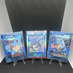 Pokemon TCG Foil Chinese 3-Card Lot Squirtle Wartortle Blastoise - Image 1