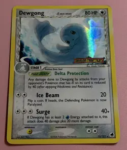 Pokemon Card - Dewgong Dragon Frontiers 15/101 Rare Reverse Holo Stamped MP - Image 1