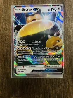 Snorlax GX SM05 Black Star Promo Pokemon Card Holo NM - Image 1