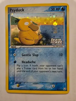 Pokemon Psyduck 70/109 EX Team Rocket Returns Holo Card English 2004 - Image 1