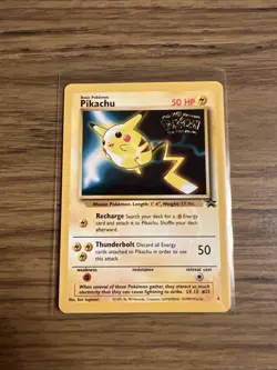 Pokemon Pikachu WB Promo Movie 1999 Black Star Promo LP Vintage Card #4 - Image 1