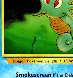 1999 Pokemon HORSEA Fossil Set INK ERROR Non Holo MISPRINT Card Lot 49/62 WotC - Image 2