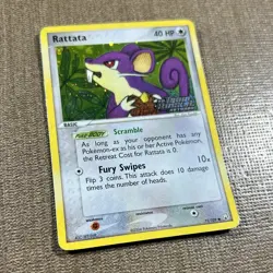 Vintage Pokemon Rattata 71/109 Reverse Holo Stamped Team Rocket Returns Card MP - Image 3