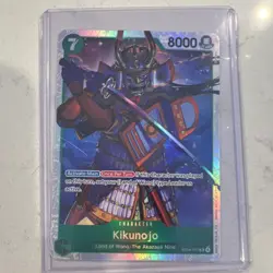 One Piece CCG Kikunojo Character Card Land of Wano Holo EB04-012 8000 Power - Image 1