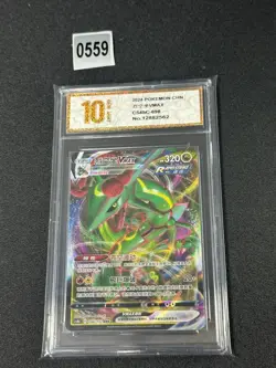 Pokemon PTCG S-Chinese Card Sword & Shield CS4bC-098 Rayquaza VMAX Grade 10 - Image 1