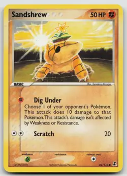 Sandshrew 82/113 Delta Species Common Pokemon TCG Card - Image 1