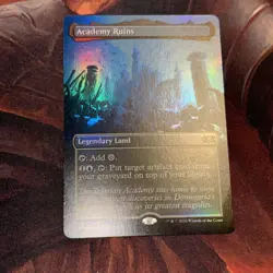 Academy Ruins X1 Mtg Double Masters 2020 Nm Foil Borderless - Image 1
