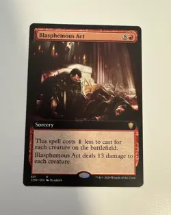Magic The Gathering Blasphemous Act Extended Art Commander Legends #661 - NM - Image 1