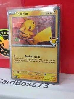 Pikachu 051/162 (Pokemon Day 2026) And 2026 Pikachu 30 Year Coin Read Descrip. - Image 4