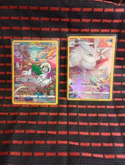 Pokemon TCG: Meowth V SWSH04 And VMAX SWSH05 Promo 2 Card Lot! - Image 1
