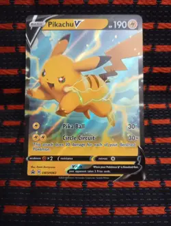 Pokemon Pikachu V SWSH063 SWSH Black Star Promo LP/NM - Image 1