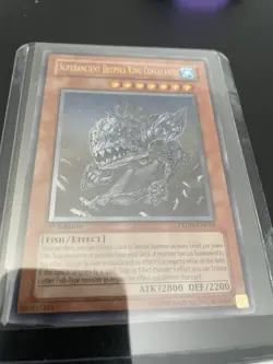 Yugioh Superancient Deepsea King Coelacanth Ultimate Rare PTDN-EN034 1st Ed LP - Image 1