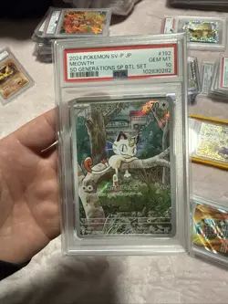 PSA 10 Pokemon TCG Meowth 192-SV-P Start Deck Generations Special Battle Promo - Image 1