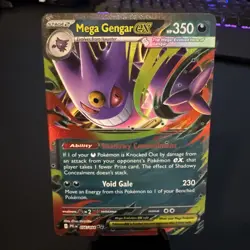 Pokemon TCG Mega Gengar EX 56/94 Phantasmal Flames Near Mint - Image 1