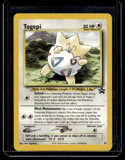 2001 Promos - Wizards Black Star Togepi #30 - Image 1