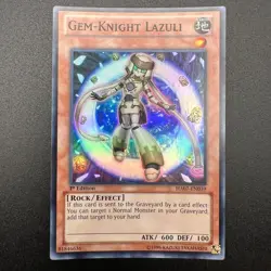 YuGiOh Gem-Knight Lazuli HA07-EN039 Super Rare 1st Edition NM - Image 1
