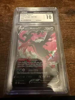 2021 Pokemon Sword and Shield Chilling Reign Galarian Moltres V 097/198 CGC 10 - Image 3