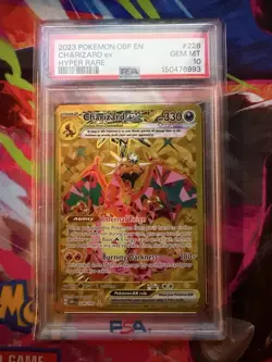 Pokemon TCG Charizard ex 228/197 Obsidian Flames Hyper Rare Holo EX PSA 10 - Image 1