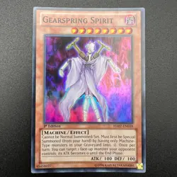 YuGiOh Gearspring Spirit HA07-EN038 Super Rare 1st Edition NM - Image 1