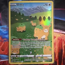 2023 Pokemon Crown Zenith GG22 Ditto Galarian Gallery Full Art Ultra Rare NM - Image 1