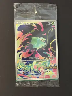 2025 Pokemon TCG Mega Evolution #133 Bulbasaur IR Sealed Stamped Promo - Image 1