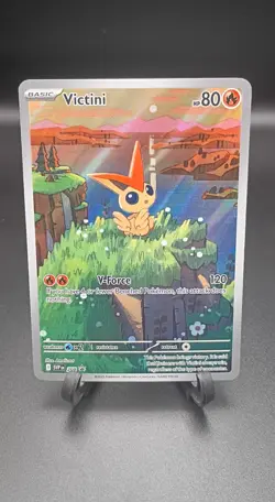 Victini SVP 208 Illustration Rare Black Star Promo Black & White Pokemon TCG - Image 1