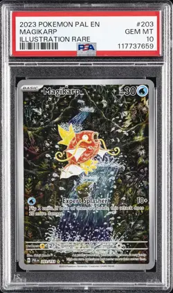 2023 POKEMON PAL EN-PALDEA EVOLVED ILLUSTRATION RARE #203 MAGIKARP PSA 10 - Image 1