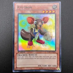 YuGiOh Aye-Iron HA07-EN036 Super Rare 1st Edition NM - Image 1
