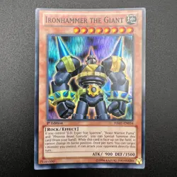 YuGiOh Ironhammer the Giant HA07-EN034 Super Rare 1st Edition NM - Image 1