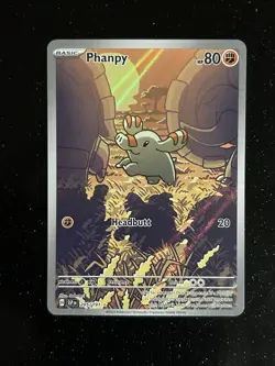 Phanpy 🐘 Surging Sparks 205/191 Illustration Rare Full Art Holo Pokemon NM - Image 1