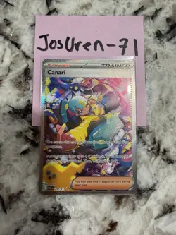 Pokemon TCG Canari 291/217 ASC Rare Full Art Holo Trainer Supporter - Image 1