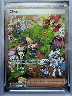 Pokemon Paldean Fates Clive 236/091 Special Illustration Rare PSA 10 - Image 2