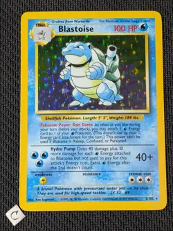 Blastoise 2/102 - Base Set Unlimited Holo Rare Pokemon TCG NM - Image 1