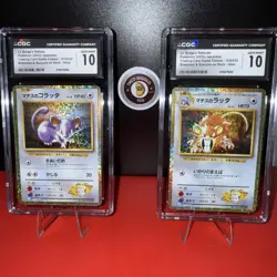 2023 Pokemon Japanese TCG Classic LT. SURGE'S RATTATA & RATICATE CGC 10 🐀⚡ - Image 1