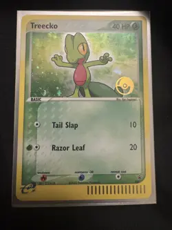 Pokemon Treecko European POP Tournament Black Star Holo Promo #007 NM - Image 1