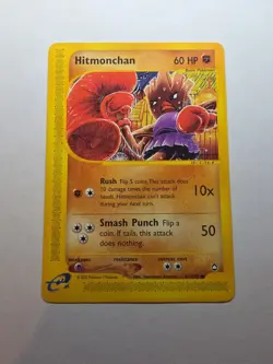 Hitmonchan 81/147 Pokemon TCG Aquapolis Non Holo NM - Image 1