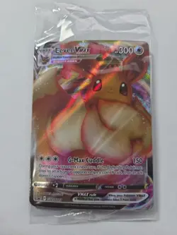 Pokemon TCG Eevee VMAX SWSH087 Holo Black Star Promo Sealed - Image 1