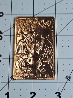 23K Gold Plated CHARIZARD Trading Card 1999 Burger King Pokemon GUC SB1 - Image 2