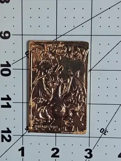 23K Gold Plated CHARIZARD Trading Card 1999 Burger King Pokemon GUC SB1 - Image 3