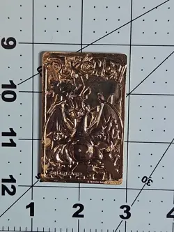 23K Gold Plated CHARIZARD Trading Card 1999 Burger King Pokemon GUC SB1 - Image 4