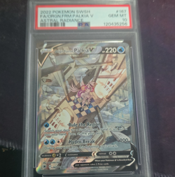 Pokemon TCG Astral Radiance Origin Forme Palkia V Full Art Holo PSA 10 - Image 1