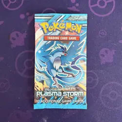 Pokemon Plasma Storm Booster Pack – Articuno Art – Sealed 2013 B&W - Image 1