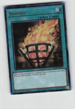 Bonfire (PUR) RA03-EN073 Quarter Century Bonanza Yu-Gi-Oh NM - Image 1