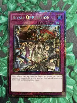 2x Royal Oppression Platinum Secret Rare Yugioh RA04-EN120 Near Mint - Image 4