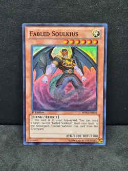 Yugioh Fabled Soulkius BPW2-EN036 1st Edition Super Rare NM - Image 1