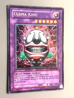 yugioh Ojama King SOD-EN034 Ultimate Rare Unlimited Ed PLAYED good condition - Image 1