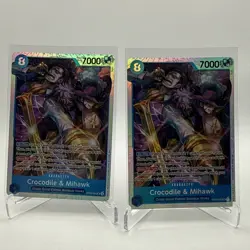 Crocodile & Mihawk ST25-003 SR ONE PIECE Tcg Card Game NM Blue - Image 1
