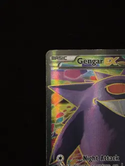 Pokemon Gengar EX Full Art Holo Card 114/119 XY-Phantom Forces (Damaged Holo) - Image 2